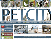 Tablet Screenshot of petcity.hu